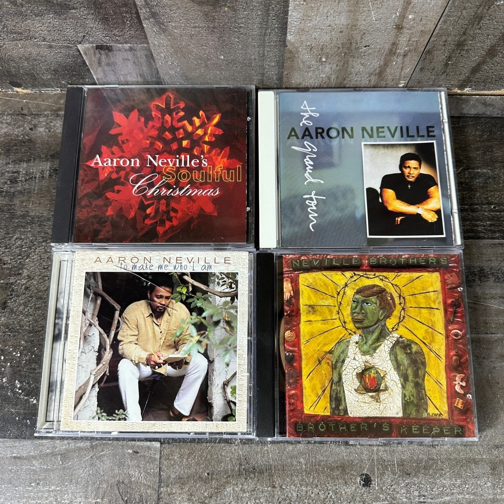 Lot Of 4 The Neville Brothers & Aaron Neville CDs - Soulful Christmas, Who I Am,